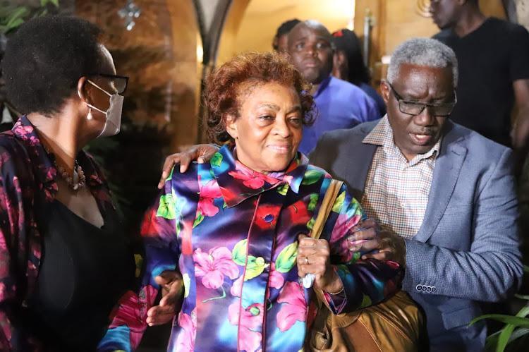 File image of George Magoha's wife Barbara